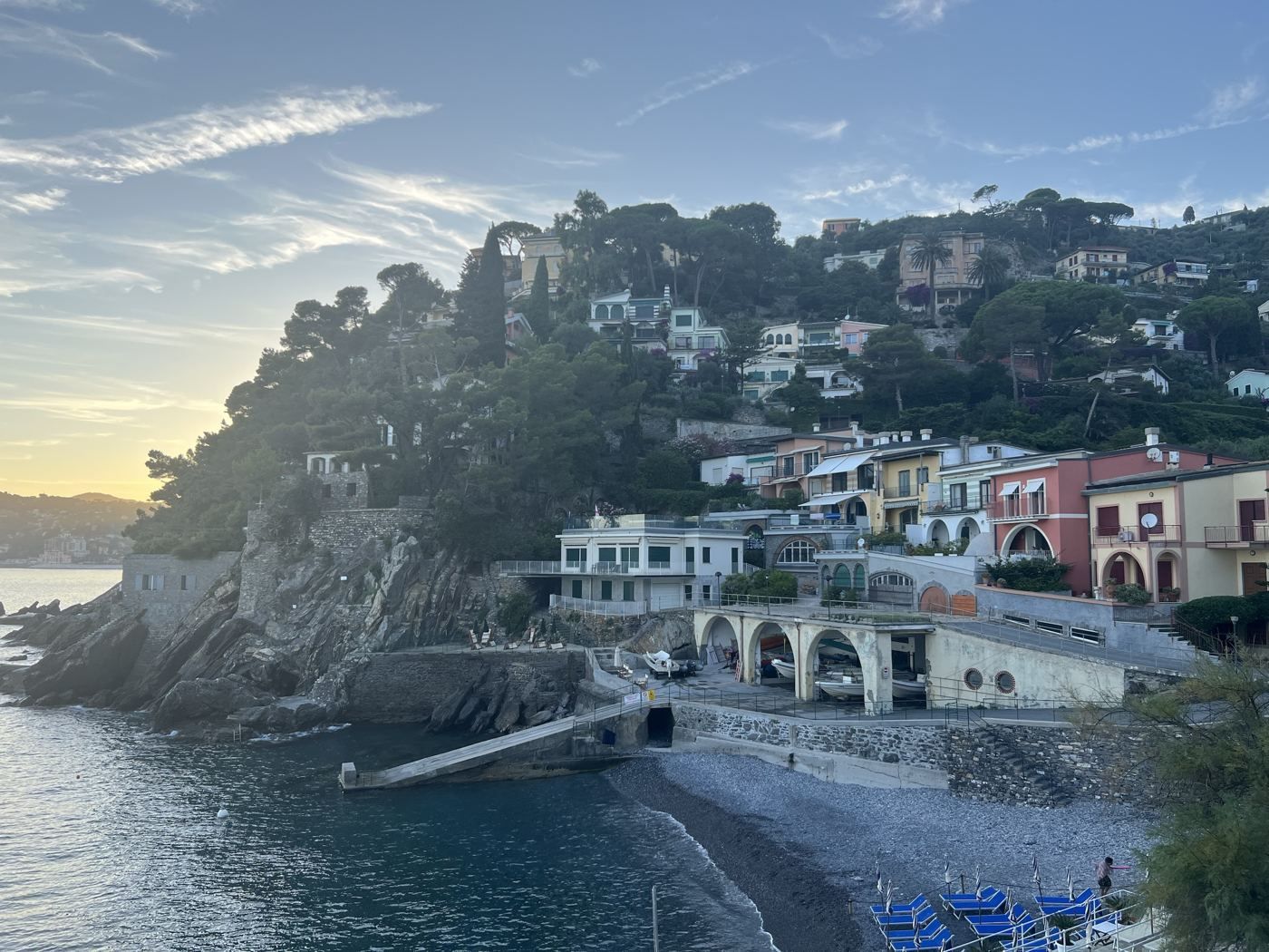 La baia al tramonto